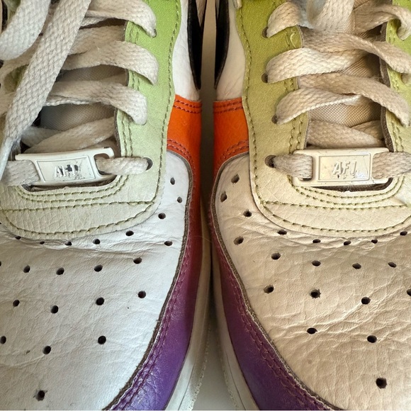 Women's Nike Air Force 1 Low Bright Multi-Color Gradient Shoes Sneakers Size 7.5 - Picture 12 of 16